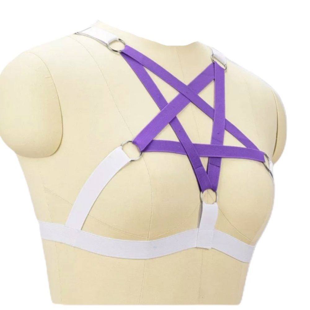 Pentagram Harness Top Halloween